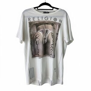 Y2K RELIGION London Rule Britannia Graphic T-Shirt